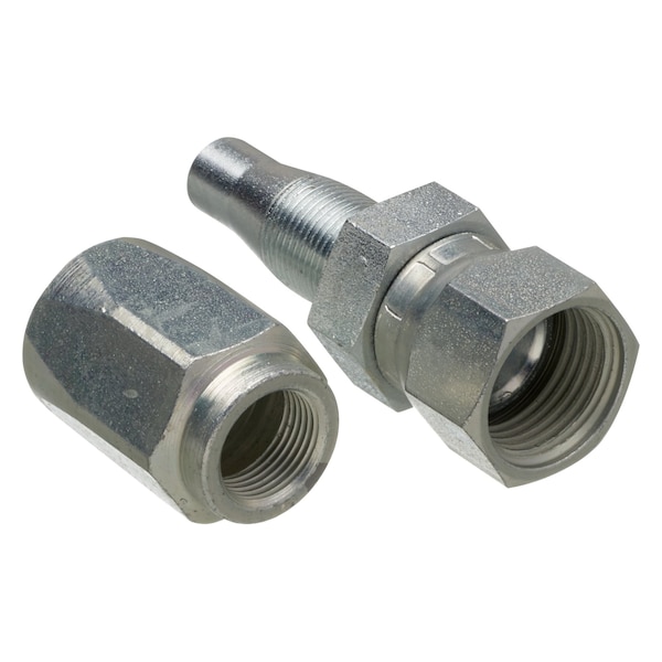 Gates G35504-0605, Male SAE 45 Flare Inverted Swivel - 90 Bent Tube - Steel (C5E Hose) G35504-0605 - main